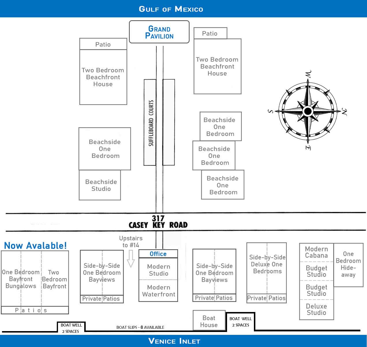 Casey Key Resort Grounds Map 2020